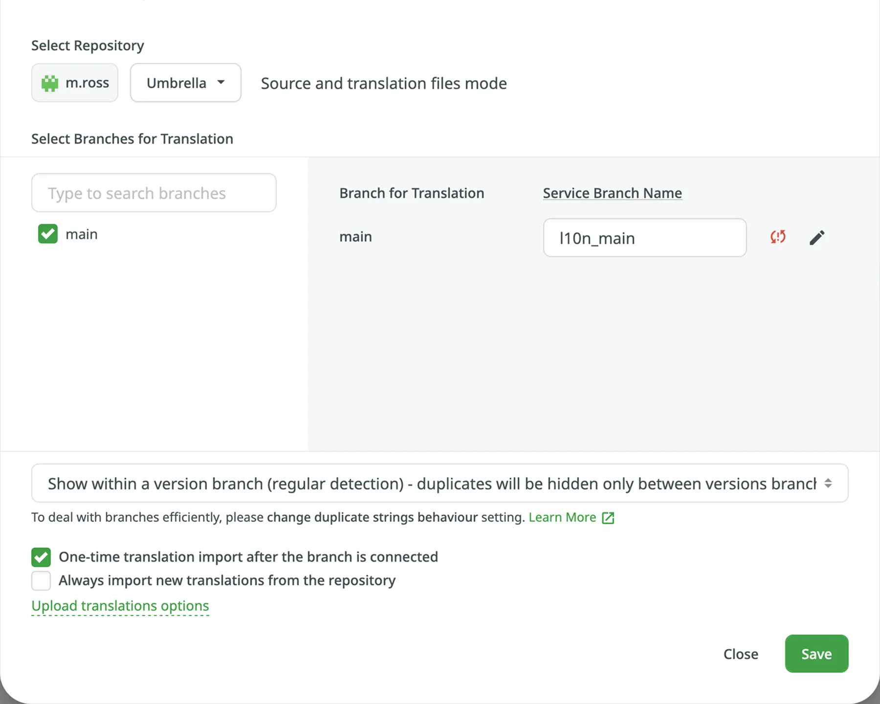Azure Repos Integration Unconfigured